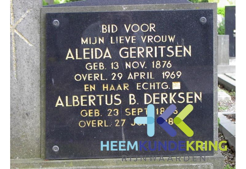 Grafstenen kerkhof Herwen Coll. HKR (278) A.Gerritsen & A.B.Derksen